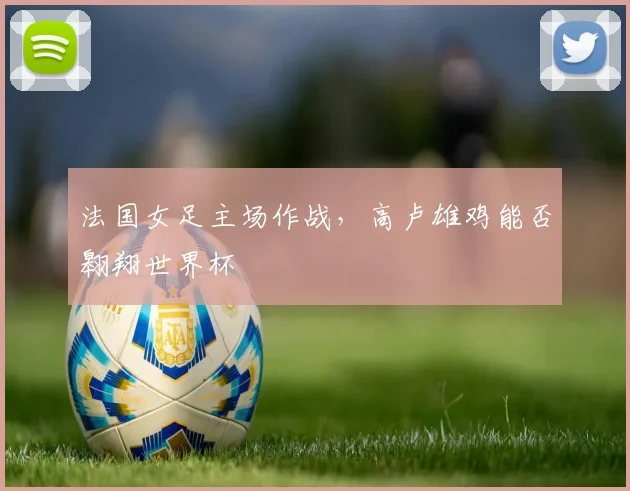 法国女足主场作战，高卢雄鸡能否翱翔世界杯